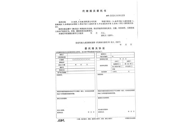 代理委托书