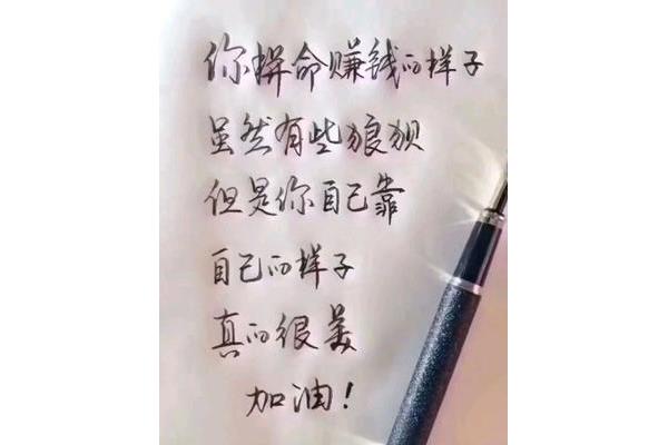 你努力的样子真美