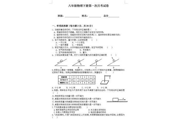 第一次月考
