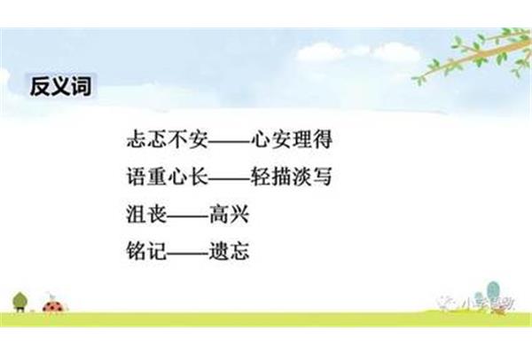 忐忑不安的反义词