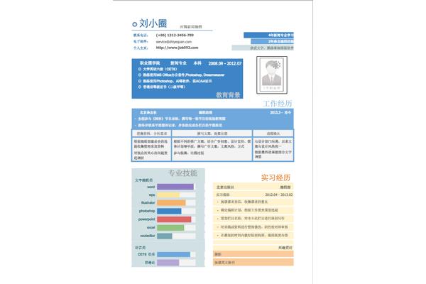 专业工作经历