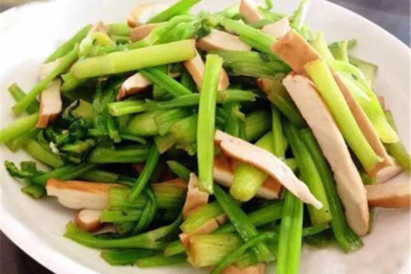 水芹菜炒香干