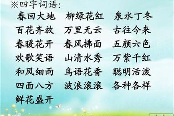 五什么四字成语