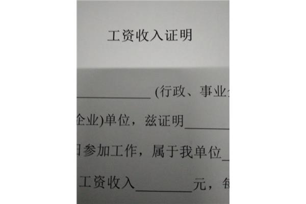 收入证明怎么写