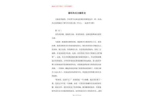不一样的冬天作文