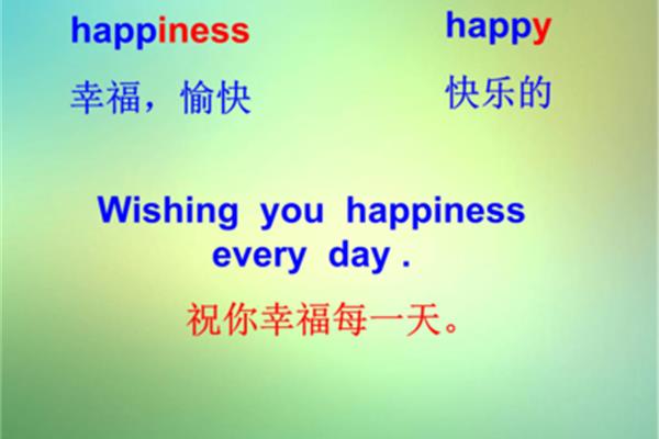 祝你愉快英文