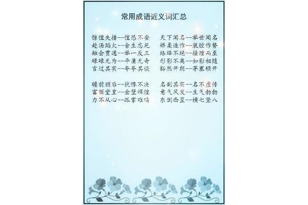 闻名反义词