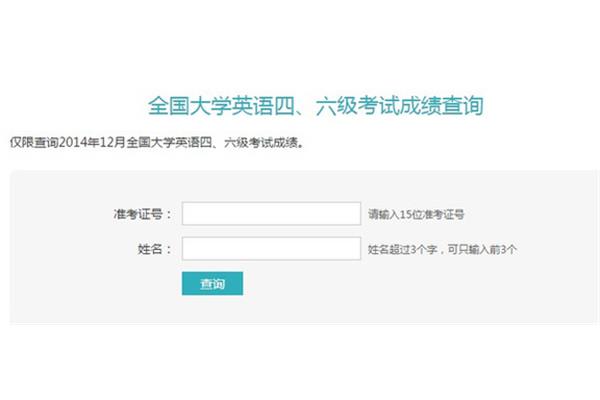 英语六级查分