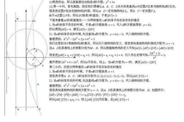 解析几何公式