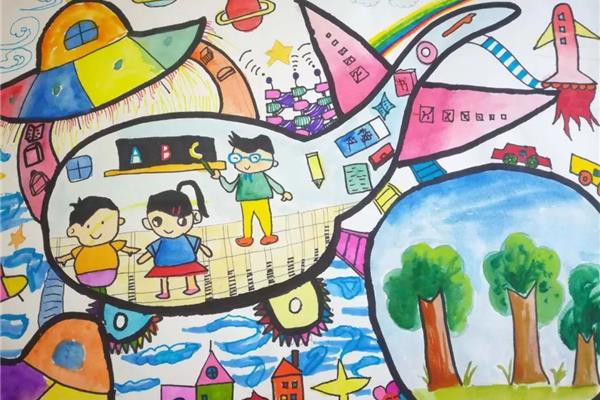 校园图画大全图片