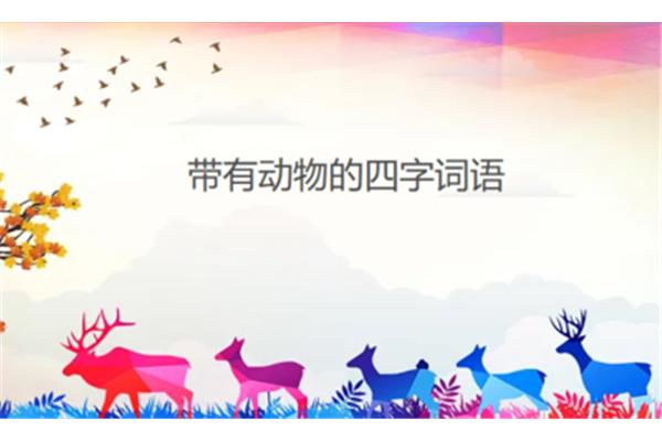 表示动物的词语