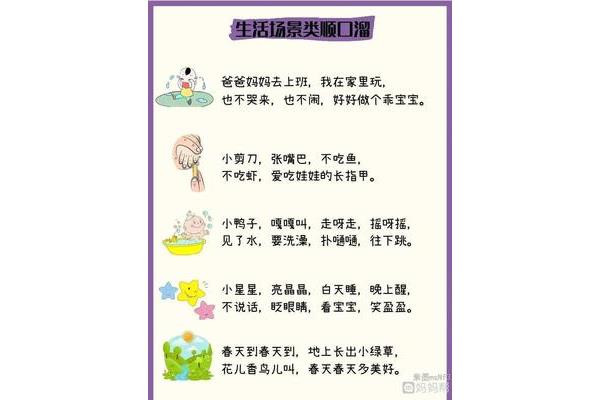 婴儿顺口溜