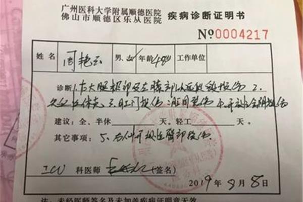 意外事故证明