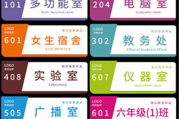宿舍门牌设计图片