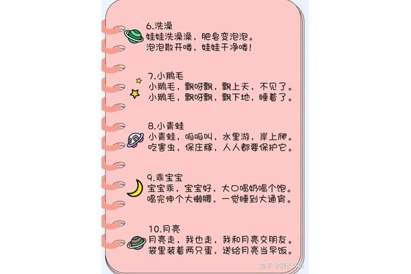婴儿顺口溜