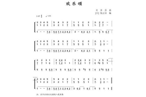 简单钢琴曲简谱