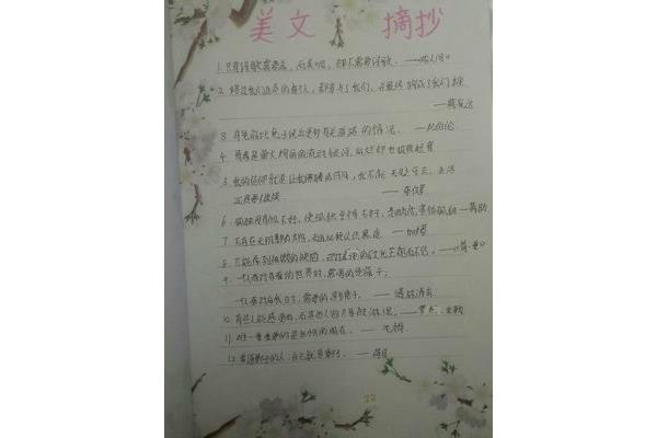 经典文学佳句摘抄