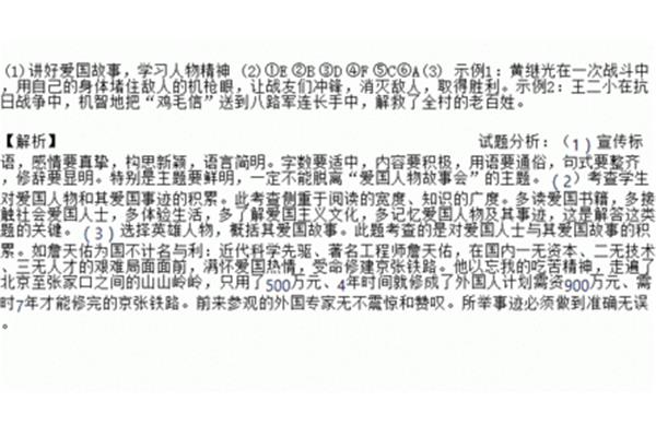 爱国人物故事会