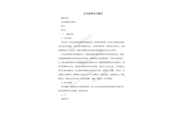 会计实习目的