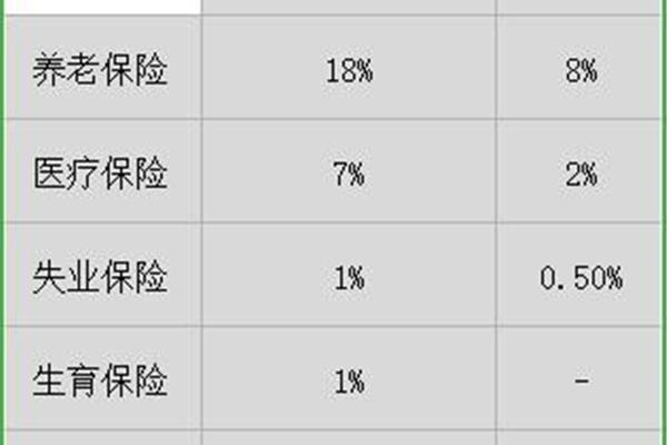 医保缴存比例