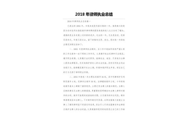 律师个人总结