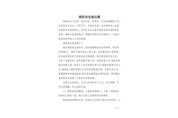 安全事故观后感