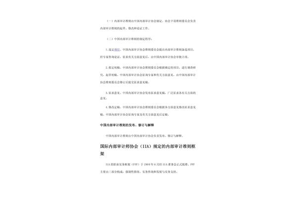 中国内部审计准则