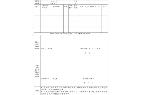 家庭关系证明