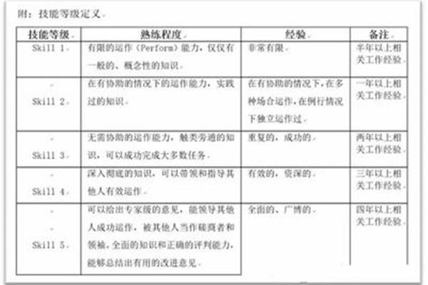 任职资格体系