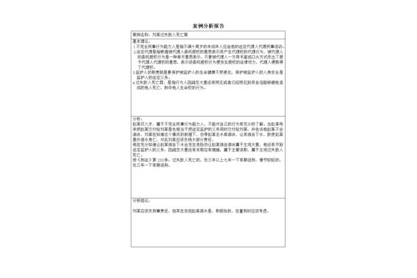 案例分析格式