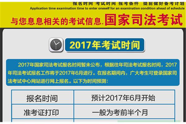 国家司法考试时间