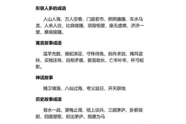 形容人多的成语