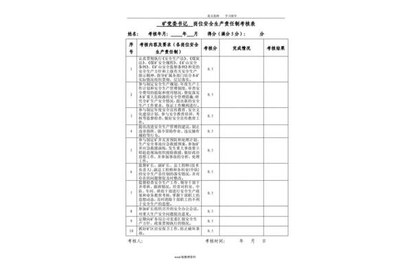 岗位责任制