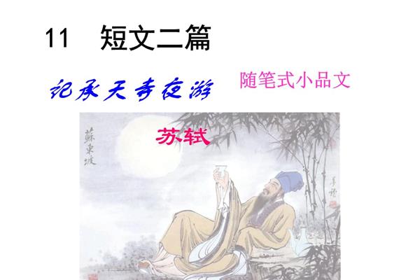 《记承天寺夜游》