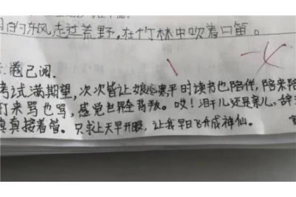 考试家长评语