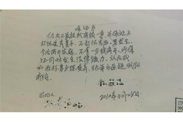 家暴保证书