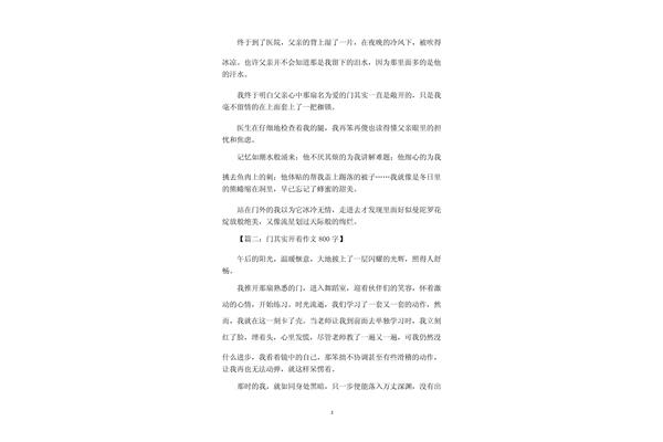 门其实开着作文
