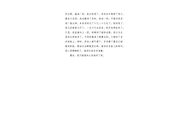 我惹了祸作文