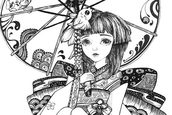 线描装饰画