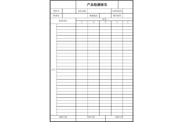 检测报告范本