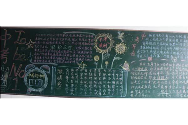 中考黑板报