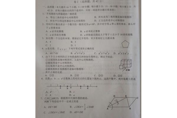 试卷分析数学