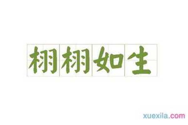 用栩栩如生造句