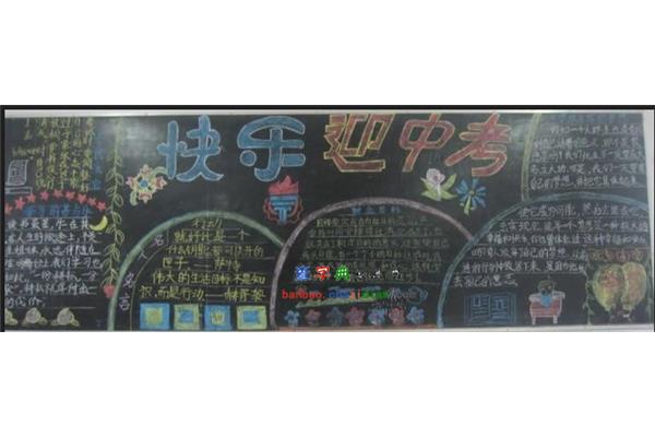 中考黑板报