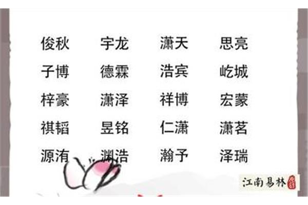 好听的名字大全