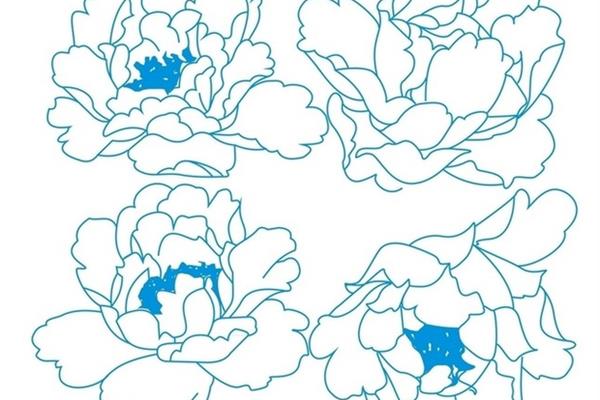 牡丹花图片简笔画