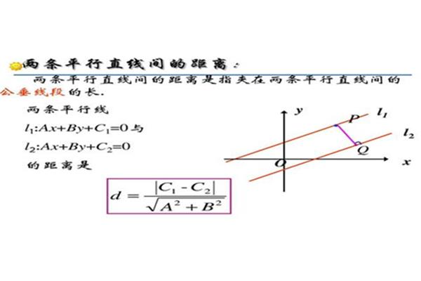 直线间的距离公式