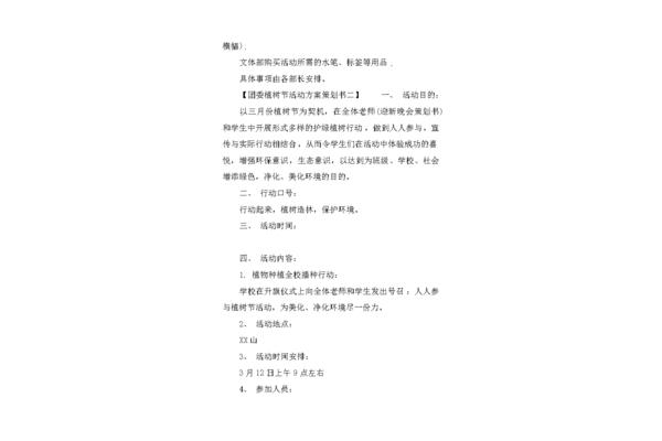 活动方案策划