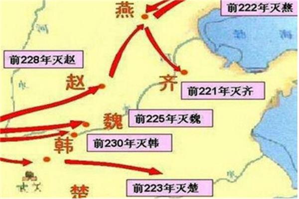 灭六国顺序