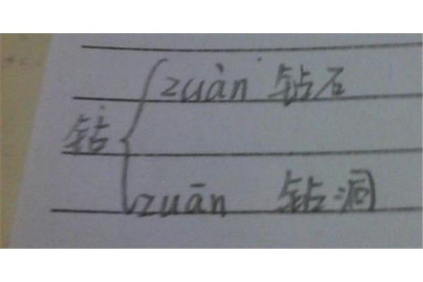 钻的多音字